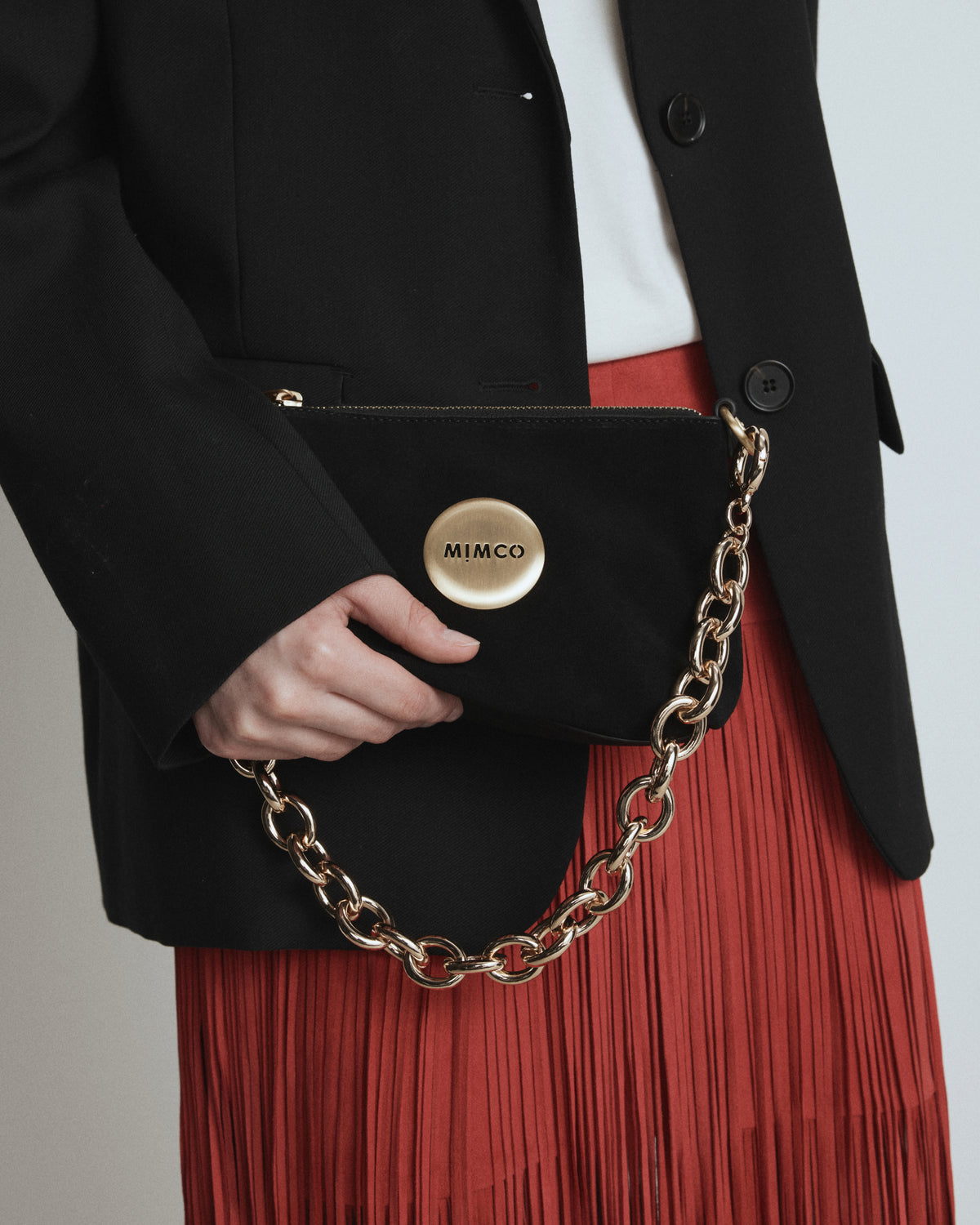 Missing Link Bag Necklace - Gold
