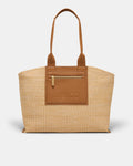 Patch Textured Tote Bag