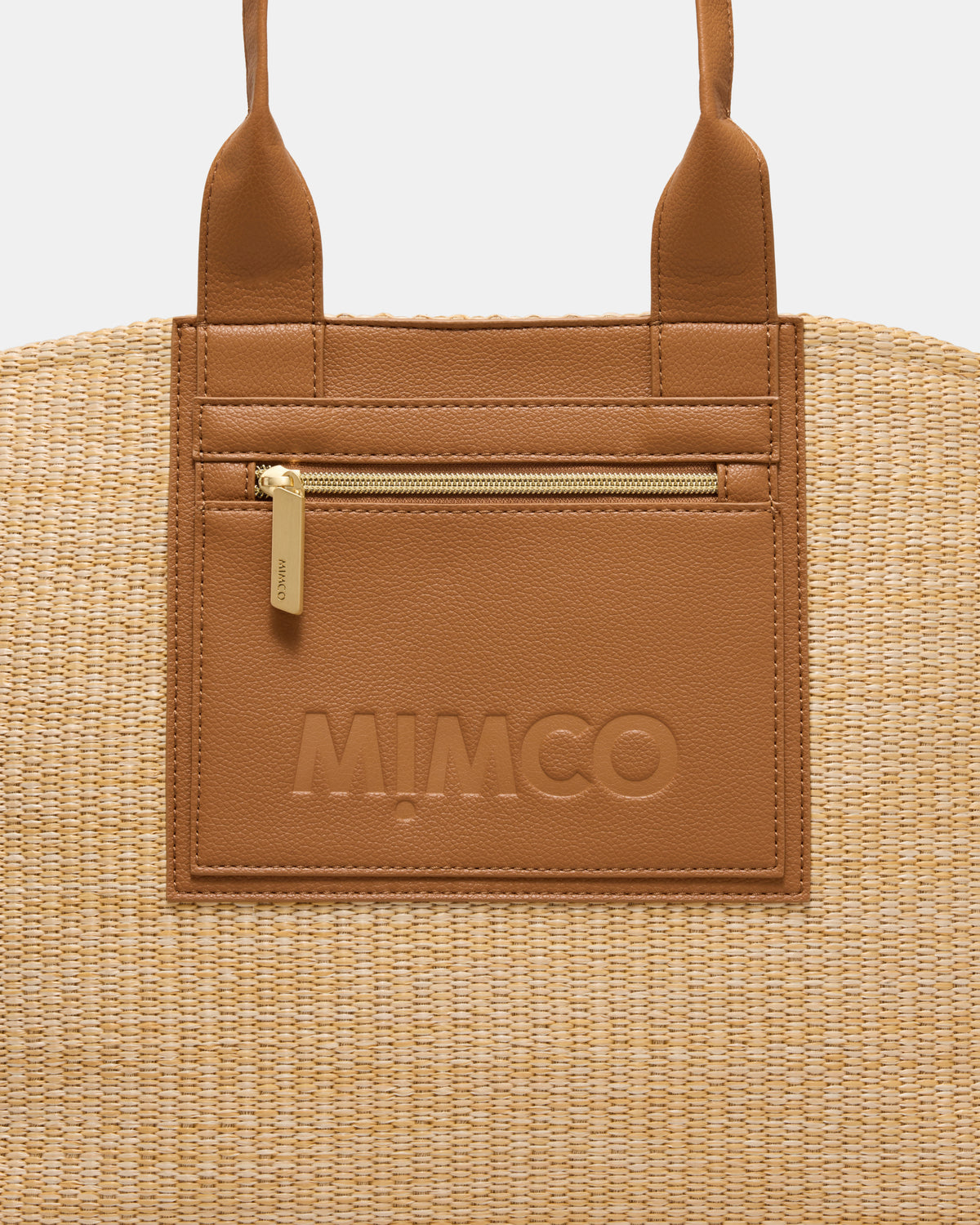 Patch Textured Tote Bag