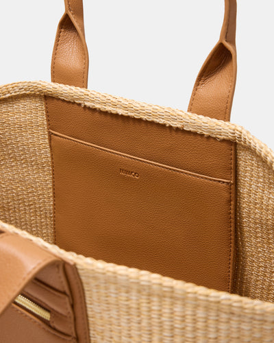 Patch Textured Tote Bag