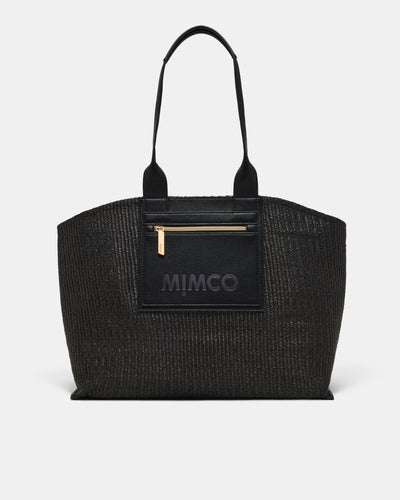 Patch Textured Tote Bag