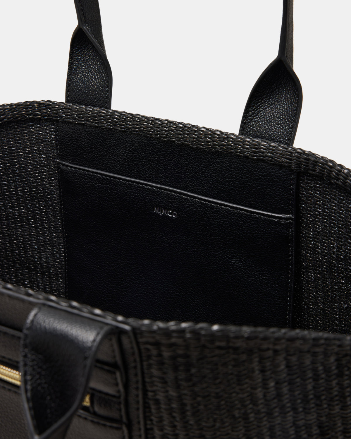 Patch Textured Tote Bag