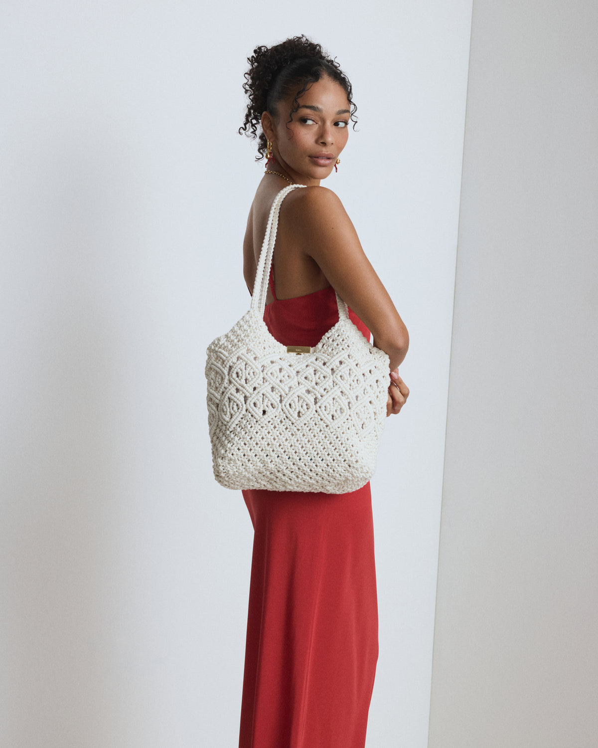 Delta Macrame Tote Bag