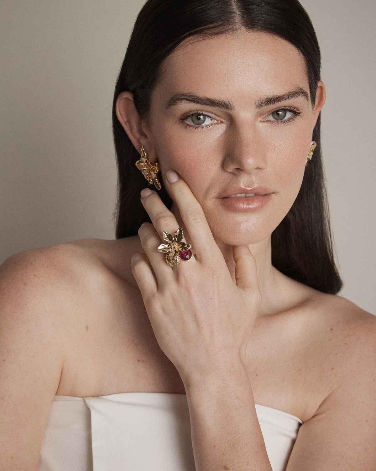 Oleander Cocktail Ring