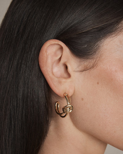 In Knots Hoop Earrings