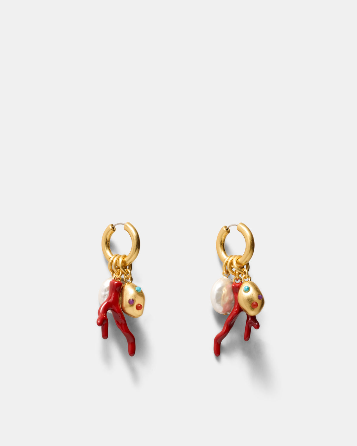Cladiella Charm Hoop Earrings